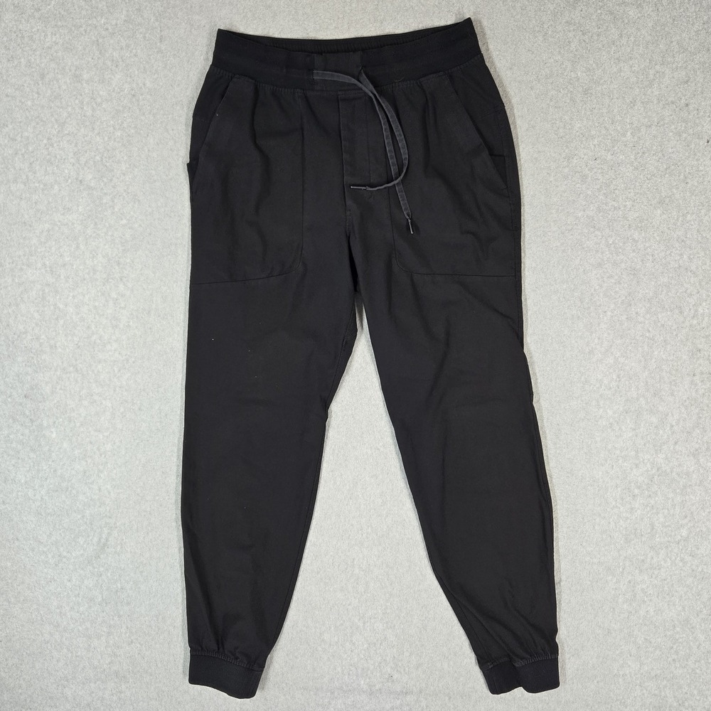Lululemon Men Activewear Pants M Black ABC Jogger Warpstreme Pockets 28" Inseam